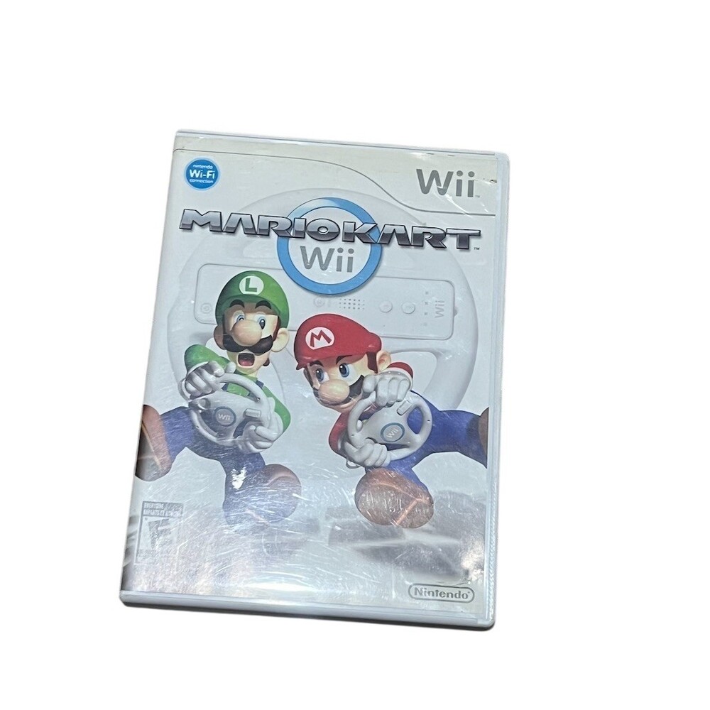 Mario Kart Wii Nintendo Wii Complete w/ Manual + Bonus Wii Play Game